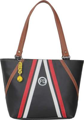 

FD Fashion Soft Shoulder Bag(Black, Tan)
