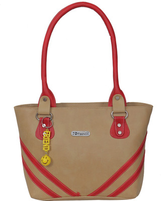 

FD Fashion Soft Shoulder Bag(Beige, Red)
