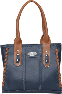 

FD Fashion Soft Shoulder Bag(Blue, Tan)