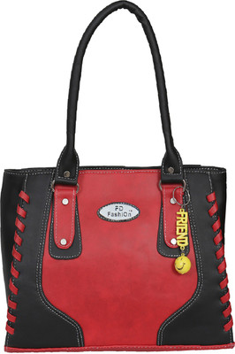 

FD Fashion Women Shoulder Bag(Black, Red)