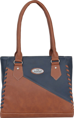 

FD Fashion Soft Shoulder Bag(Tan, Blue), Blue;tan