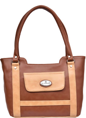 

Al Jazeera Shoulder Bag(Brown, Beige), Beige;brown