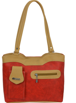 

FD Fashion Women Shoulder Bag(Red, Beige), Beige;red