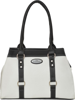 

FD Fashion Soft Luggage Shoulder Bag(White, Black), Black;white