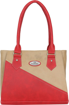 

FD Fashion Soft Shoulder Bag(Red, Beige), Beige;red