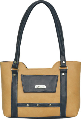 FD Fashion Soft Luggage Shoulder Bag(Beige, Blue)