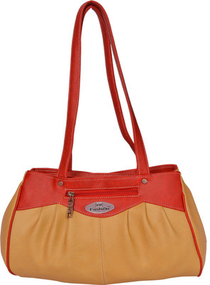 

FD Fashion Shoulder Bag(Tan, Red), Red;tan