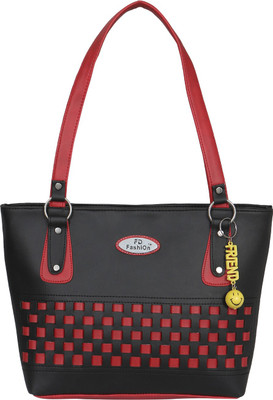 

FD Fashion Soft Shoulder Bag(Black, Red)