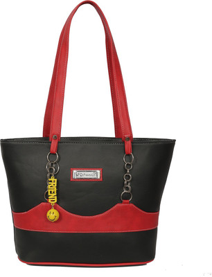 FD Fashion Soft Shoulder Bag(Black, Red)