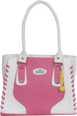 

FD Fashion Shoulder Bag(White, Pink), Pink;white
