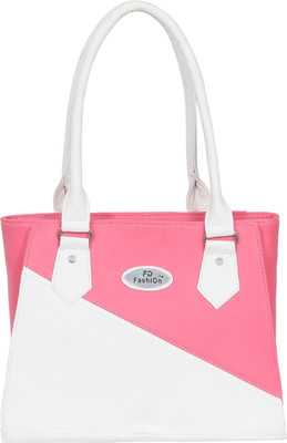 

FD Fashion Shoulder Bag(White, Pink), Pink;white