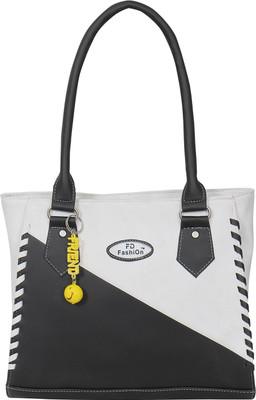 

FD Fashion Women Shoulder Bag(White, Black), Black;white
