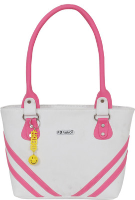 

FD Fashion Women Shoulder Bag(White, Pink), Pink;white