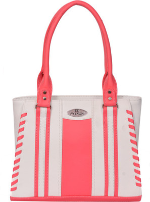 

FD Fashion Shoulder Bag(White, Pink), Pink;white