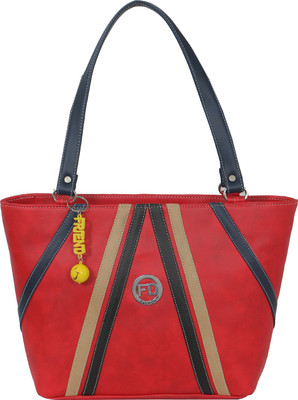 

FD Fashion Shoulder Bag(Red, Black), Black;red