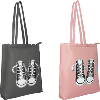 

Tuelip Shoulder Bag(Grey, Pink)