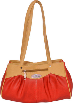 

FD Fashion Soft Shoulder Bag(Red, Brown), Brown;red