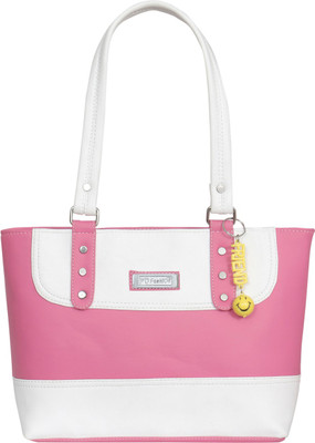 

FD Fashion Shoulder Bag(White, Pink), Pink;white