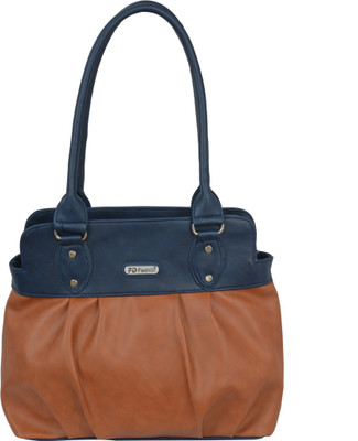 

FD Fashion Soft Shoulder Bag(Blue, Tan)