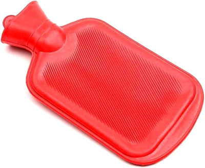 

CRETO Super Deluxe Non-electric Hot Water Bag Non Slippery RUBBER HOT WATER BAG 1 L Hot Water Bag(Red)