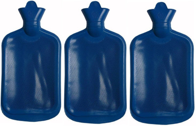 

CRETO Non Electric Pack of 3 Hot Water Bag for Joint & Muscle Pain, rubber hot water bag 1 L Hot Water Bag(Dark Blue)