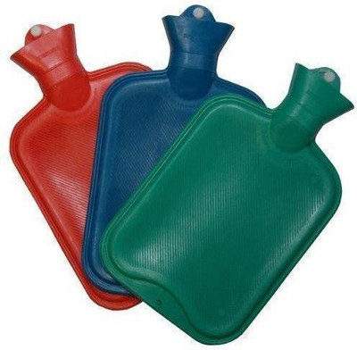 

CRETO Best Choice Pain Relief Non Electric Hot Water Bottle Pack of 3 rubber hot water bag 1 L Hot Water Bag(Multicolor)