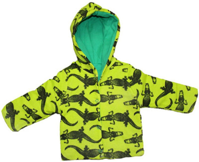 

Krivi kids Full Sleeve Graphic Print Baby Boys & Baby Girls Jacket, Green