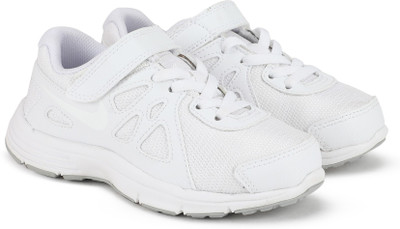 

Nike Boys Lace Running Shoes(White, White/white-wolf grey
