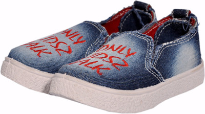 

PU ZIKZAK Boys & Girls Slip on Loafers(Blue
