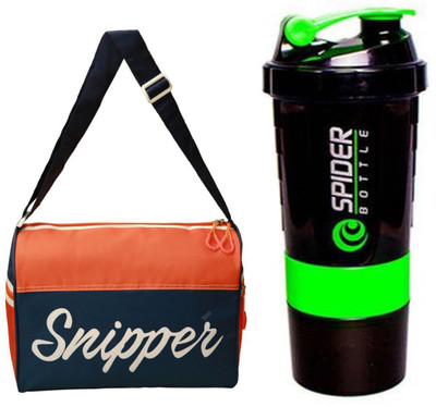 

Snipper Combo of Orange Tomy Bag and Green Spider Shaker Gym & Fitness Kit