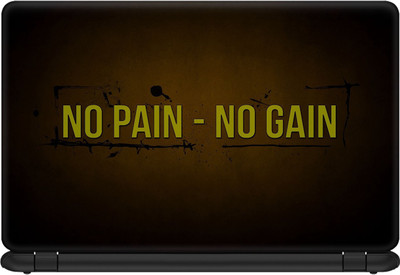 

Mugs4You No Pain No Gain Motivational Quotes Laptop Skins & Stickers HD Quality for 15.6 inches Laptop Vinyl Laptop Decal 15.6