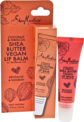 

Shea Moisture Coconut & Hibiscus Shea Butter Lip Balm - 15 ml Lip Care Coconut & Hibiscus Shea Butter(Pack of: 1, 15 g)