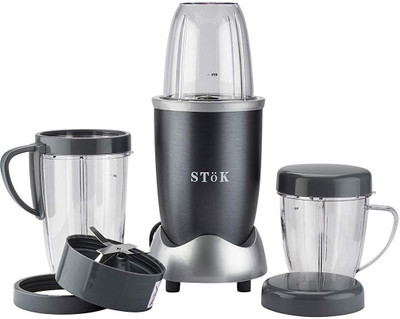 Stok NUTRI BULLET ST-NB01 600 Mixer Grinder (3 Jars, METALIC GREY)