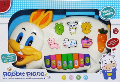 

nvcollections Rabbits shaped Music Piano & Learning Toy for Kids(Multicolor)