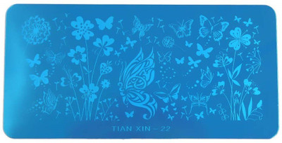 

SYGA 1 Piece TAIN XIN-22 Style Nail Plates Nail Art Image Stamping Plates Nail Sticker(Silver)