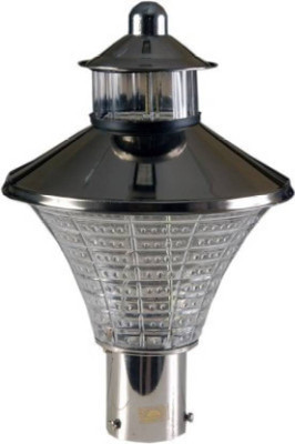 PR Prashant Lh gate light Post Light Outdoor Lamp(Silver)