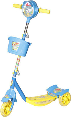 

Dash Noddy Deluxe 3 wheel Kids Scooter with Storage Basket, Horn n LED Lights (Blue)(Blue)