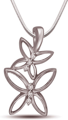 47% OFF on Surat Diamond Sterling Silver Diamond Sterling Silver Pendant