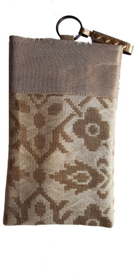 

Mahadev Exports Mobile pouch with zip behind Mobile Pouch(Gold)