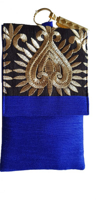

Mahadev Exports Mobile pouch with zip behind Mobile Pouch(Blue)