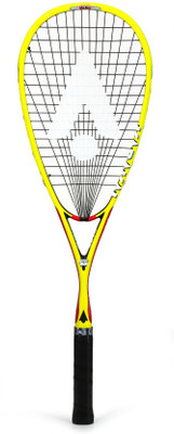 KARAKAL F Pro 130 FastFibre Superlite Yellow Strung Squash Racquet(Pack of: 1, 130 g)
