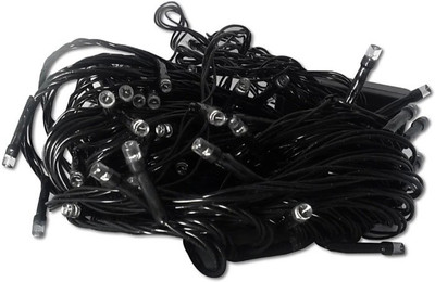 Rice led 200 LEDs 0.09 m Black Flickering String Rice Lights(Pack of 1)