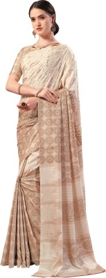 Ratnavati Woven Bollywood Silk Blend Saree(Beige)