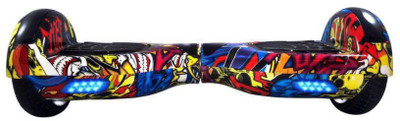 

Tygatec ECO_Bluetooth Music Speaker Hover board with RGB LED Light Electric Drifting Board Self Balance Wheel Edhardy Hoverboard Scooter(Multicolor)