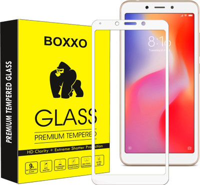 Boxxo Edge To Edge Tempered Glass for Mi Redmi 6(Pack of 1)