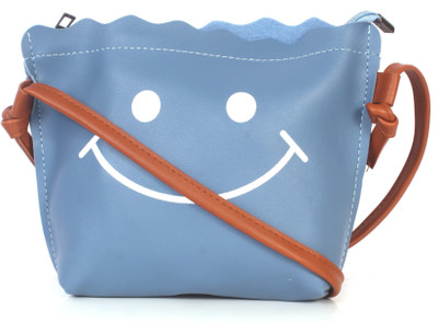 

b4bags Women Casual Blue, Brown Leatherette Sling Bag