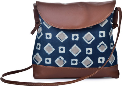 

MAAND Women Casual Multicolor Leatherette, PU, Cotton Sling Bag