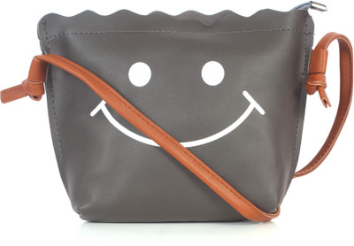 

b4bags Women Casual Khaki, Brown Leatherette Sling Bag, Brown;khaki