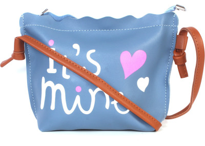 

b4bags Women Casual Blue Leatherette Sling Bag