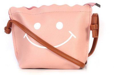 

b4bags Women Casual Pink Leatherette Sling Bag